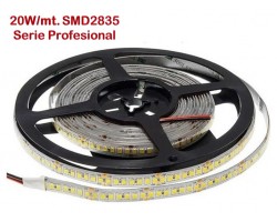 Tira LED 5 mts Flexible 100W 980 Led SMD 2835 IP20 Blanco Cálido, Serie Profesional
